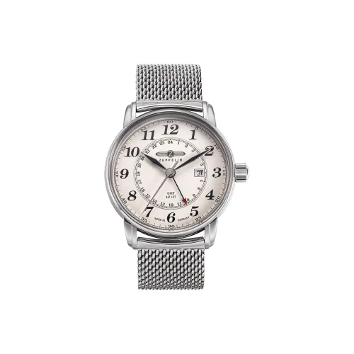 ZEPPELIN Кварцевый механизм Мужские часы Piaget Collection 42 мм Жемчужная раковина Цвет