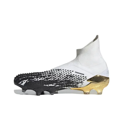 Adidas PREDATOR серия FG Твердый грунт Противоскользящие футбольные бутсы Мужские Белый Черный Золото