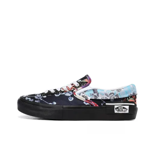 Vans Slip On Series Low Топ Скейтборд Кроссовки Унисекс Черный