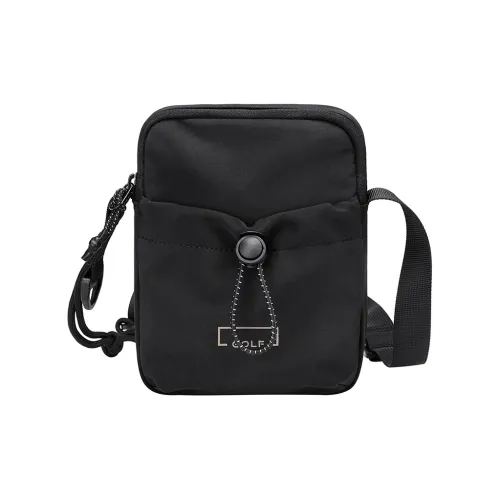GOLF Сумка через плечо Сумка на плечо Мужская Черная Светлый Абрикос