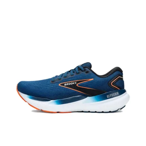 Brooks Glycerin 21 Амортизирующие шоки Slip-resistant Низкий топ Повседневные беговые кроссовки Мужской Синий Широкая посадка