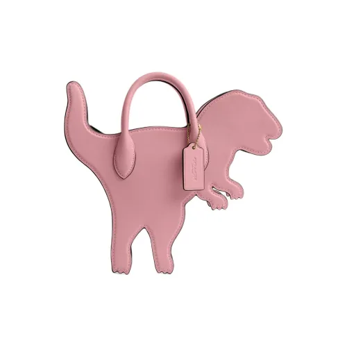 COACH Rexy Дубленая кожа Сумка через плечо Сумка Женская Латунь и Винтажный розовый