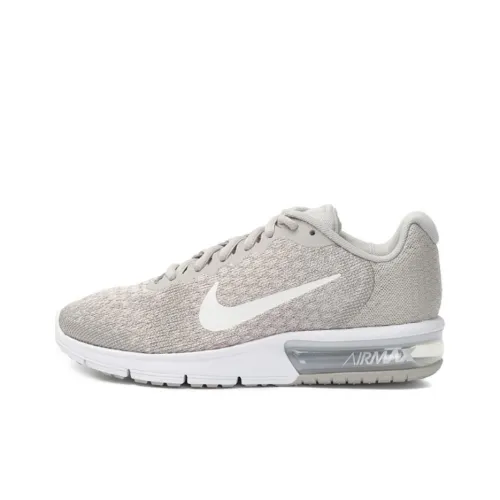 Nike Air Max Sequent Амортизация Дышащий Низкий Топ Повседневная Обувь Женская Бежевая