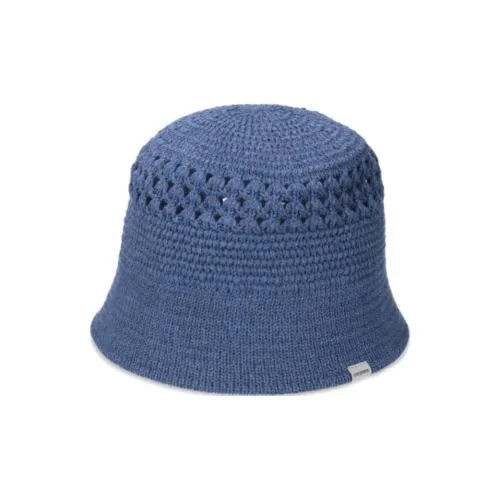 Override Полиэстер Cotton Bucket Hats Мужской Морской синий