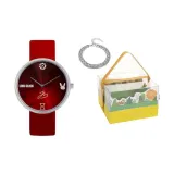 Часы Qiaoling в стиле "Светлый Элегантный", кварцевые, с браслетом и коробкой