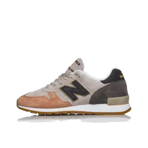 New Balance NB 670 Low Топ Беговые кроссовки Мужской Желто-коричневый Апельсин D Ширина
