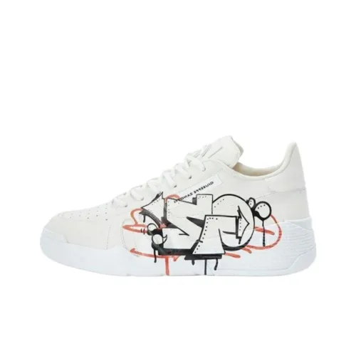 Giuseppe Zanotti GZ Talon Low Скейтборд Кроссовки Мужские Белые