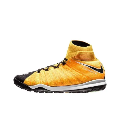 HyperVenom x Nike FG Твердая подкладочная поверхность устойчивый к воздействию легкие футбольные бутсы унисекс желтый