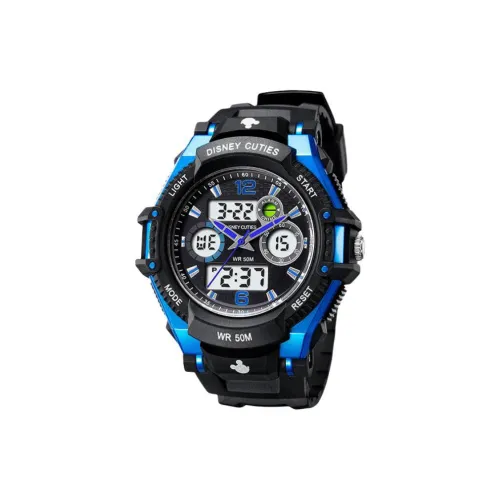 Disney Электроника Механизм Резиновый Ремешок Часы Детские Черный Циферблат