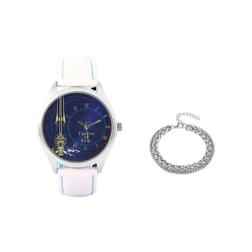 Ingyunshi Кварцевый механизм натуральная кожа ремень часы унисекс синий циферблат