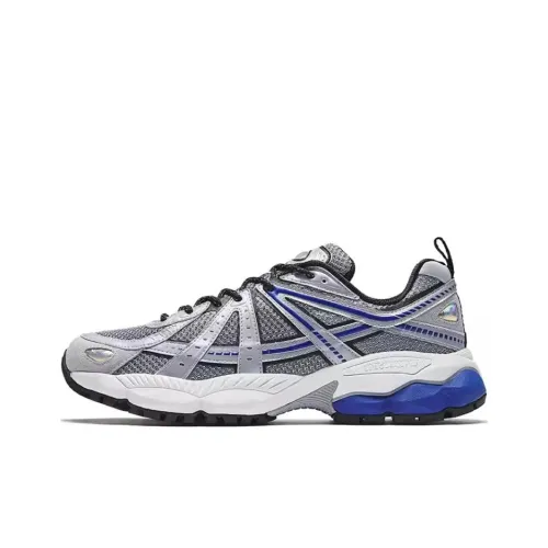 ANTA Champion AG G02 Амортизация Износостойкий Низкий Топ Толстая Подошва Кроссовки Мужские Серебристо-Синие