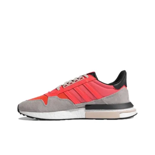 Adidas Originals ZX 500 Slip-Resistant Низкий Топ Повседневная Обувь Мужская Черная Красная Серый