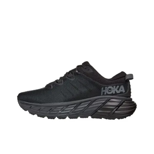 HOKA ONE ONE Gaviota 3 Амортизирующие Slip-resistant и устойчивые к истиранию Breathable Low-Top Беговые кроссовки Мужские Black