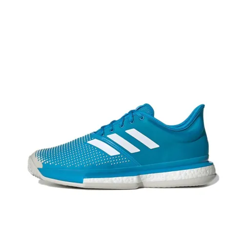 Adidas Solecourt Slip-Resistant и Breathable Низкие Кроссовки для Тениса