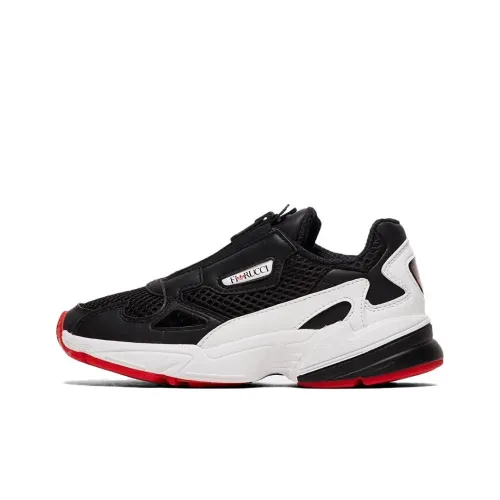 Adidas Originals Falcon Slip-resistant Lightweight Abrasion-resistant Low-top Casual Shoes Women's Black White Adidas Originals Falcon Противоскользящий Легкий Устойчивый к истиранию Низкий Топ Повседневная Обувь Женская Черный Белый