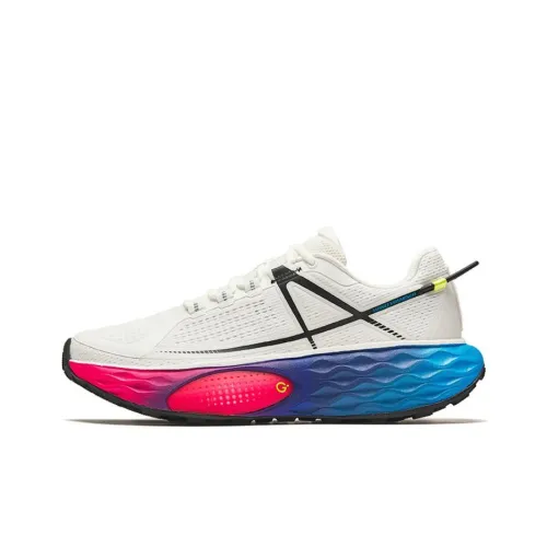 ANTA Амортизация Износостойкие Низкие Кроссовки для Беговых Пути Мужские Белый Красный Синий