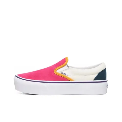 Vans Slip On Series Low Топ Скейтборд Кроссовки Женские Розовые