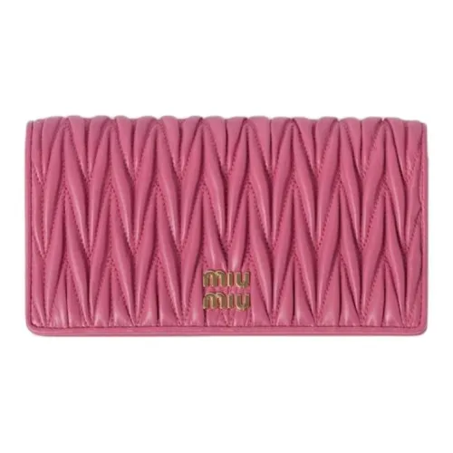 MIU MIU Matelassé Мягкий чехол для телефона из кожи овцы сумка через плечо женский розовый красный
