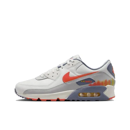 Nike Air Max 90 Low Топ Повседневная обувь Унисекс Белый