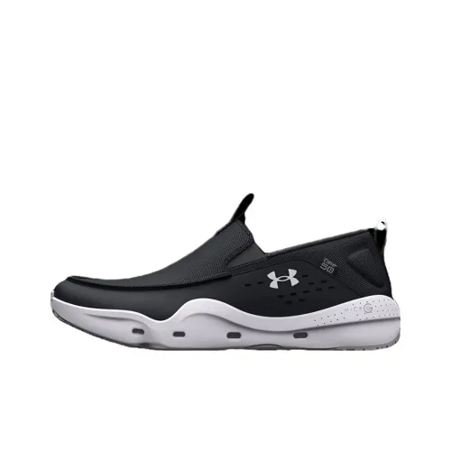 Under Armour Micro G Kilchis Slip RECOVER Амортизация Износостойкий Низкий Топ Повседневная Обувь Унисекс Черный