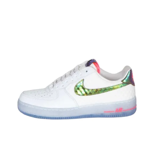 Nike Air Force 1 Амортизация Износостойкий Низкий Топ Беговые кроссовки Унисекс Белый