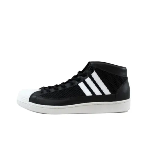 Adidas Originals Tennis Vintage Hi Амортизация Износостойкие Высокие Кроссовки для скейтбординга Унисекс Черные