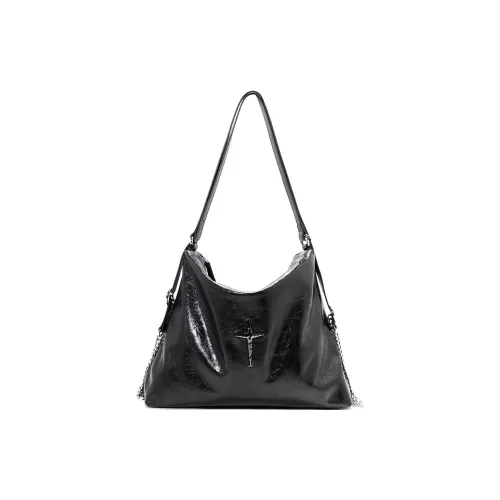 UNIFINE Подлинная коровья кожа Рюкзак Сумка через плечо Унисекс Черный Экрю