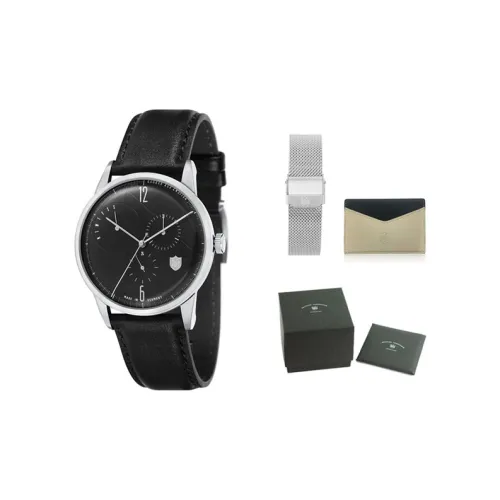 DUFA WEIMAR CALENDAR Collection Кварцевый механизм Унисекс Часы Черный циферблат Корпус из нержавеющей стали