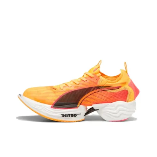 PUMA Fast R Nitro Elite 2 Low Топ Marathon Sprint Y2k Retro Running Обувь Мужская Оранжевый Черный