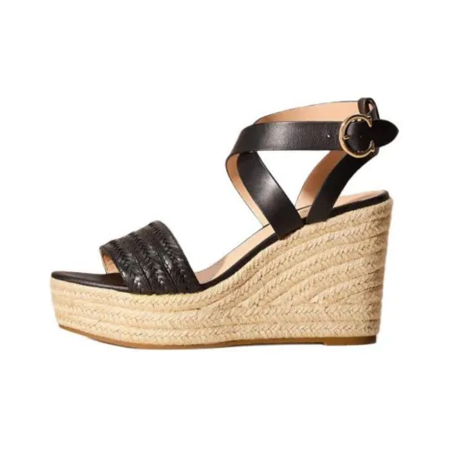 COACH Isabela One Ремешок Сандалии 10 см Женские Черные