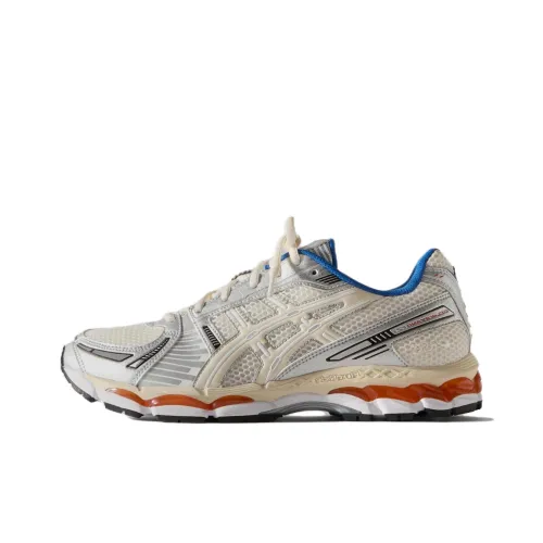 KITH x ASICS Гель Kayano 12,1 Устойчивый к абразиву Низкий Топ Марафон Бег на длинные дистанции Обувь Унисекс Коричневый Синий Оранжевый