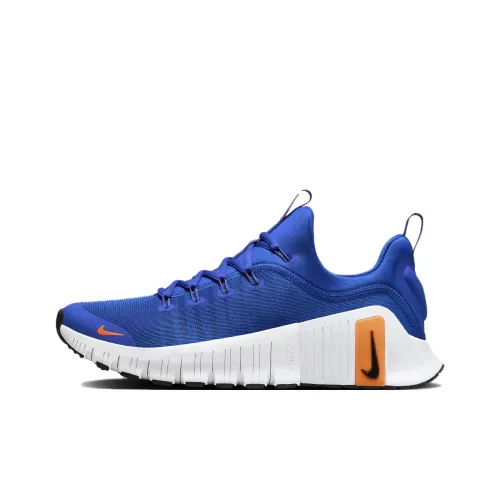 Nike Free Metcon 6 Амортизаторы Slip-resistant Abrasion-resistant Низкий топ Тренировочные Беговые кроссовки Женские Синий Оранжевый