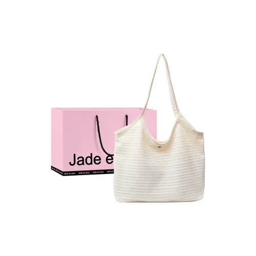 Jade En Plus Холст Сумка через плечо Средняя Женская Белая