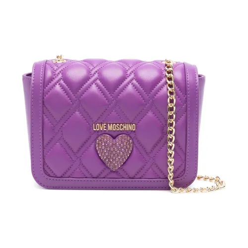 LOVE MOSCHINO Кожа с полиуретаном Сумка через плечо Женская Фиолетовая