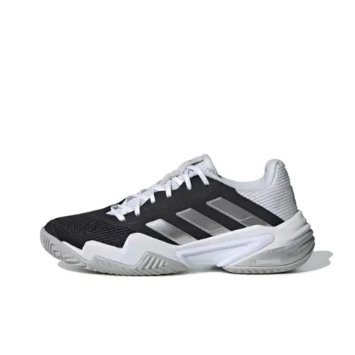 Adidas Barricade 13 Амортизация Низкий Топ Теннисные Кроссовки Женские Черный Белый Серый
