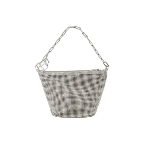 CULT GAIA Кристальная Сумка на одно плечо Женская Серебряная