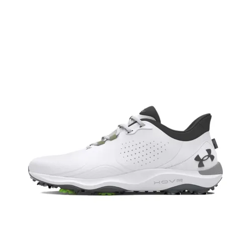 Under Armour UA Drive Pro Амортизация Износостойкий Низкий Топ Гольф Обувь Мужская Белая