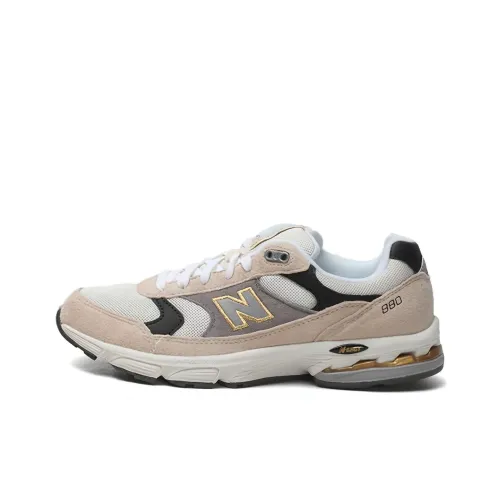 New Balance NB 880 Low Топ Беговые кроссовки Женские Белые Серебристо-желтые
