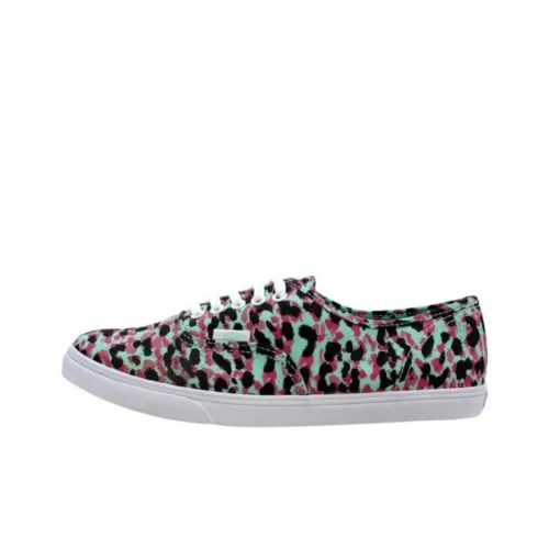 Vans Authentic Lo Pro Mixed Амортизация Износостойкие Низкие Кроссовки для Скейтбординга Унисекс Черный Красный Зеленый