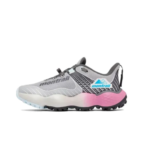 Columbia Montrail Беговые кроссовки Низкий верх Серый Розовый Женский
