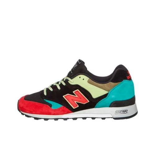 New Balance NB 577 Low Топ Повседневные Беговые Кроссовки Мужские Черные Зеленые Красные Широкая Подошва