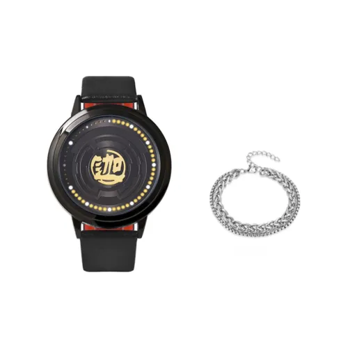 Ingyunshi 'BATTLE Through The Heavens' Коллаборация Электронный механизм ПУ (полиуретан) Ремешок Часы Унисекс Белый циферблат