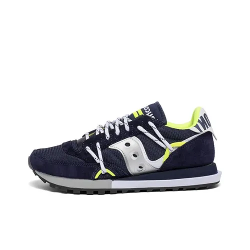 Saucony Slip Resistant Abrasion Resistant Низкий Топ Беговые кроссовки Унисекс Синий Серебряный Стандарт M