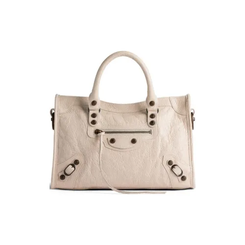 Balenciaga Lambskin Tote Bag Shopping Bag Shoulder Bag Handbag Small Women's Light Beige