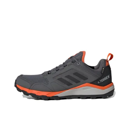 adidas Terrex Agravic TR Gore Tex Trail Противоскользящий Низкий Топ Походная обувь Мужская Серый Черный Оранжевый