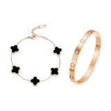 Роман Holiday & Браслет с четырехлистным клевером 1 пара