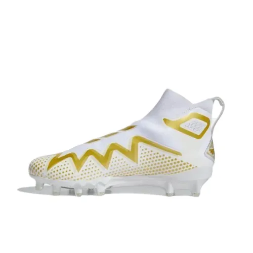 Adidas Freak IC IN Противоскользящие футбольные бутсы для мужчин белый золото