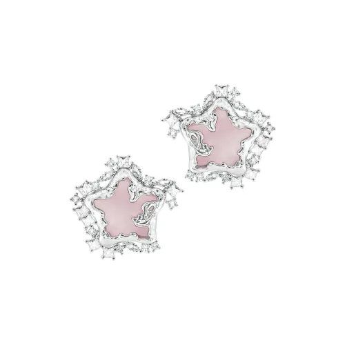 OINICIO Серьги-гвоздики из серебра 925 пробы унисекс