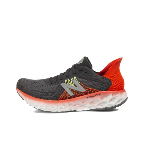 New Balance 1080 Low Топ Беговые кроссовки Мужской Черный и оранжевый