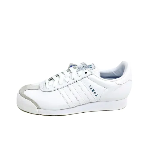 Adidas Originals Samoa Slip Resistant Abrasion Resistant Низкие Скейтбординг Кроссовки Унисекс Белые